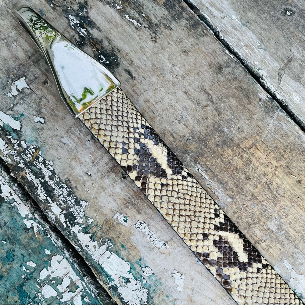 Wcm Python Leather Adjustable Belt - image 8